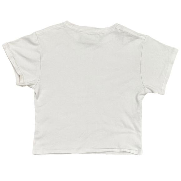 Lonely Ghost Bedazzled Peace Sign Crop Tee - Picture 2 of 5